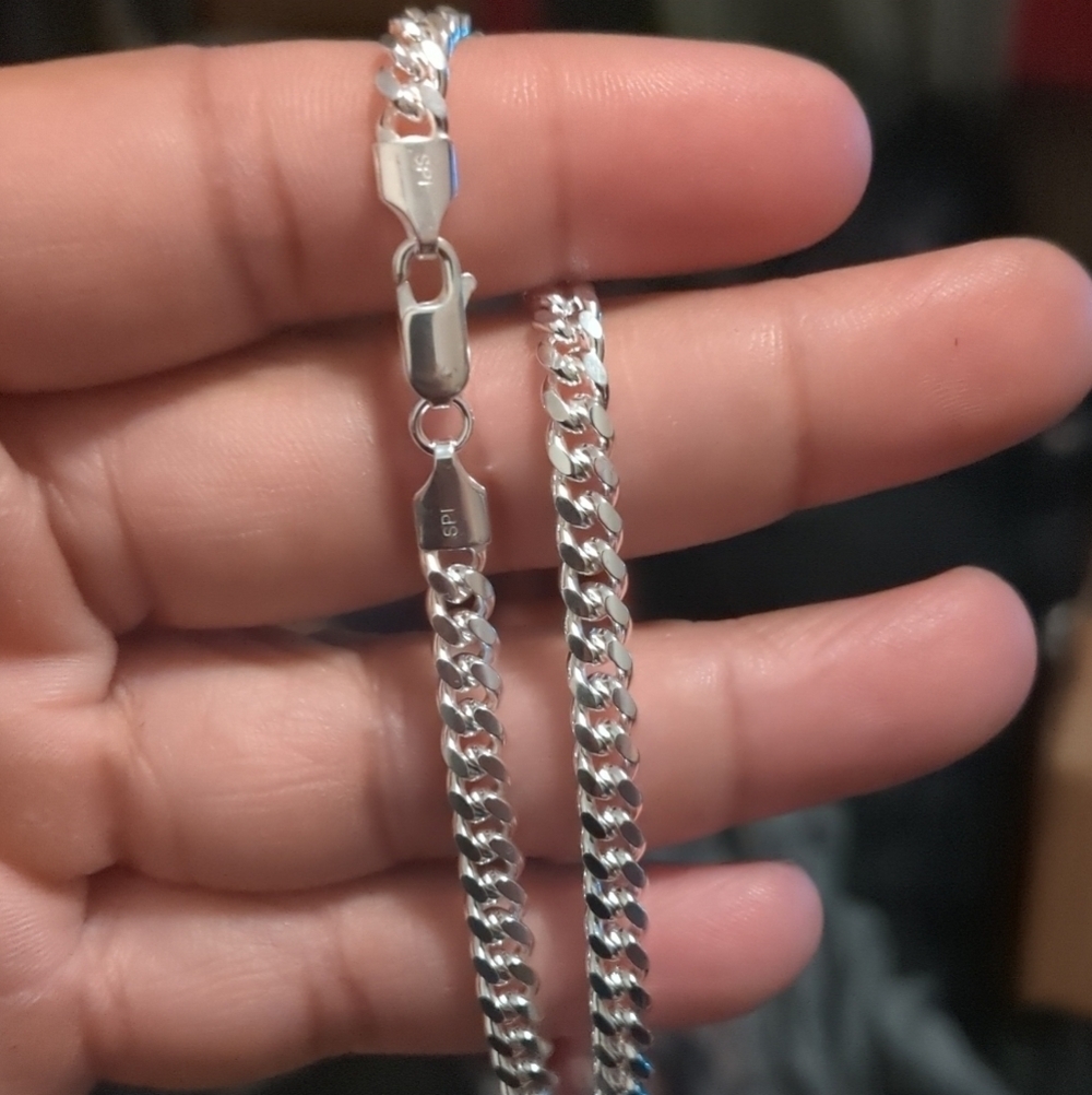 Sterling Silver Miami Cuban Bracelet 4.9mm - 8"